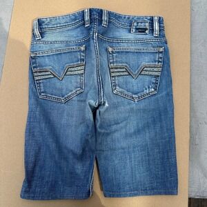Diesel Viker Mens Denim Shorts Size 28 Medium Wash Distressed Blue Jeans Cutoffs